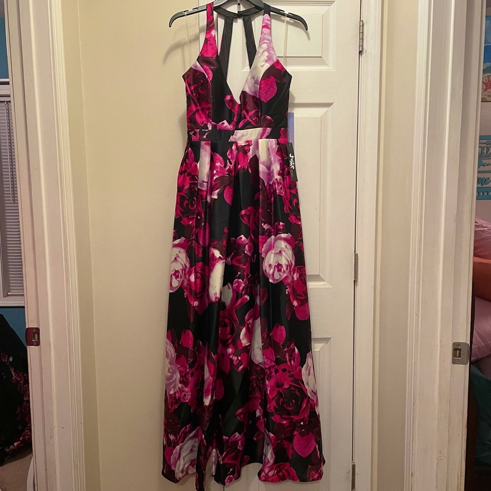 Black floral dress